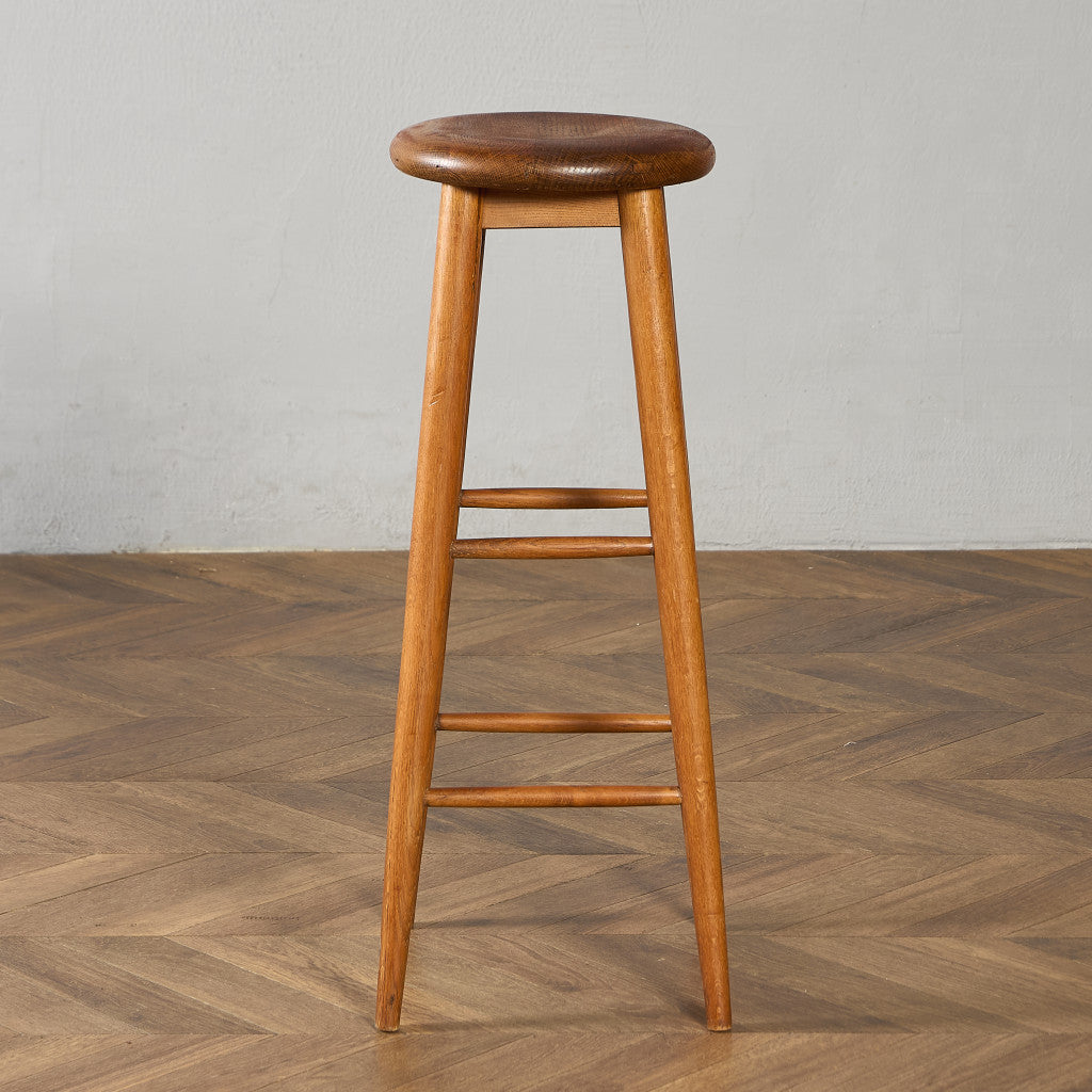 イギリス ヴィンテージ ハイ スツール