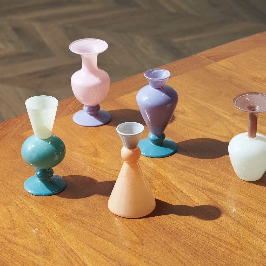 MINI VASE TWO TONE / Brown×Beige
