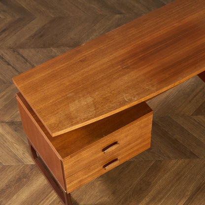 Quadrille ヴィンテージ デスク 両袖デスク