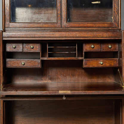 英国 クラシック スタッキング ビューロー ブックケース