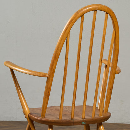 アーコール ERCOL ヴィンテージ クエーカー アームチェア ネイビーブルーラベル #89764