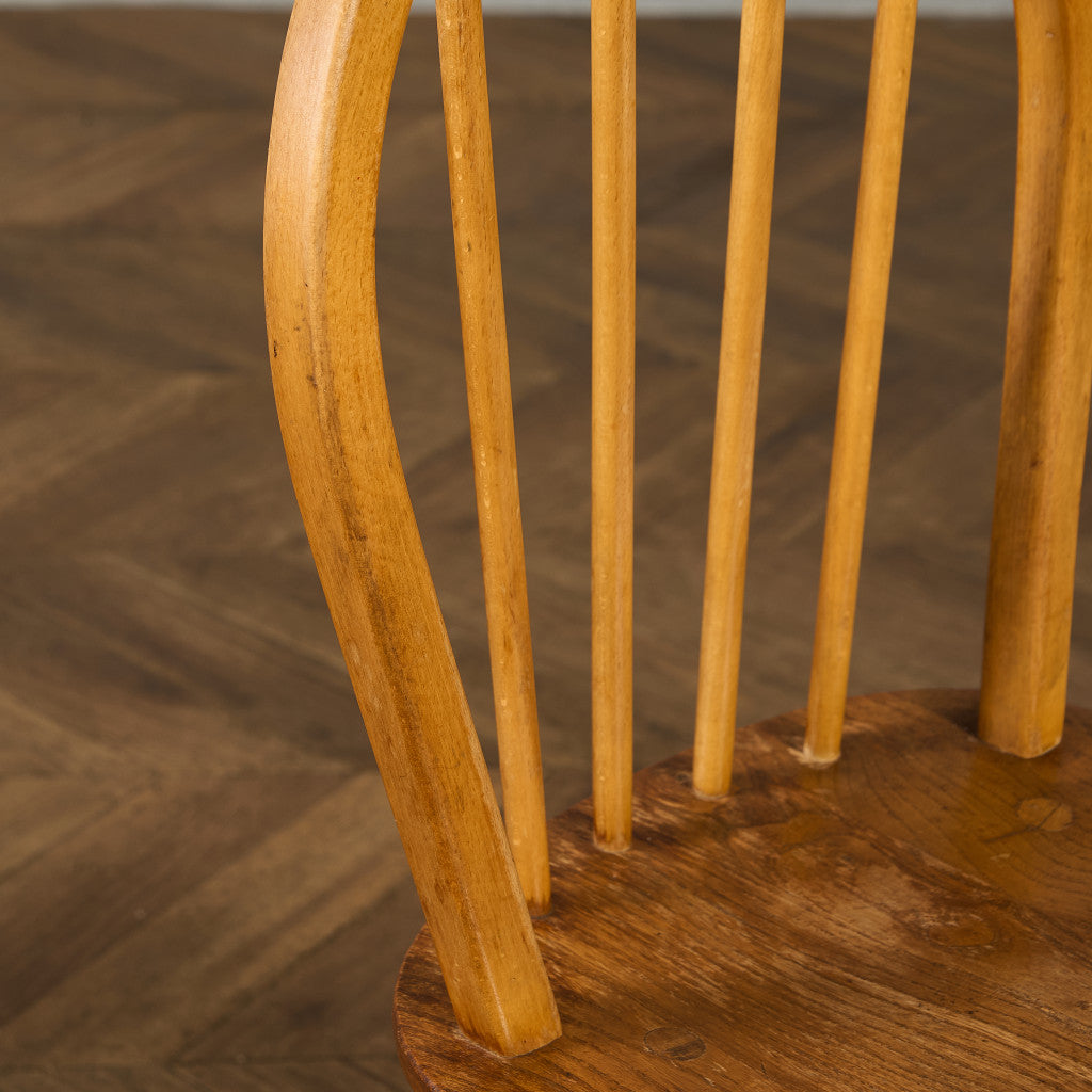 ヴィンテージ 4本 スポーク フープバックチェア ラウンドゴールドラベル