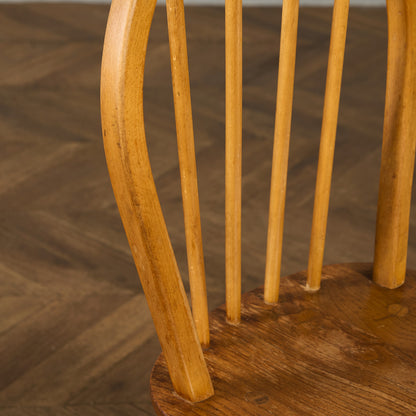 ヴィンテージ 4本 スポーク フープバックチェア ラウンドゴールドラベル