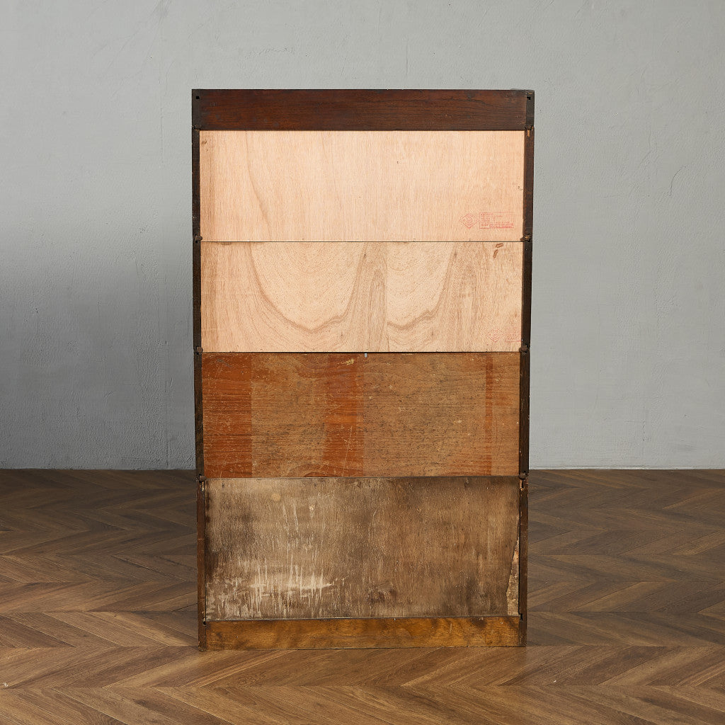 英国 アンティーク スタッキングブックケース 食器棚