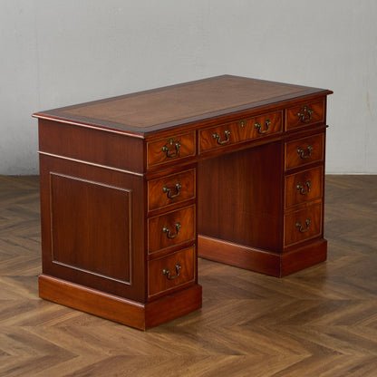 英国 クラシック 両袖 デスク