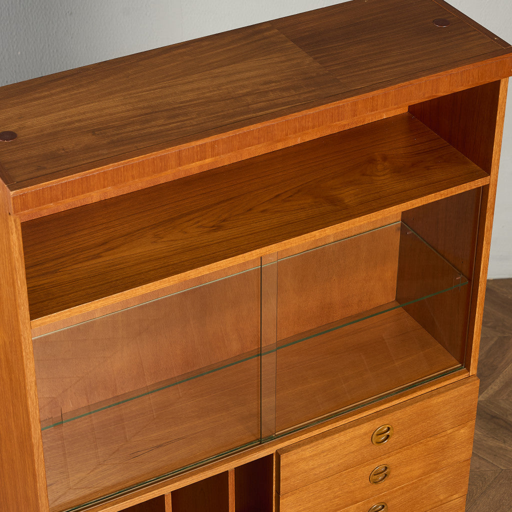 英国 ヴィンテージ ウォールユニット 本棚