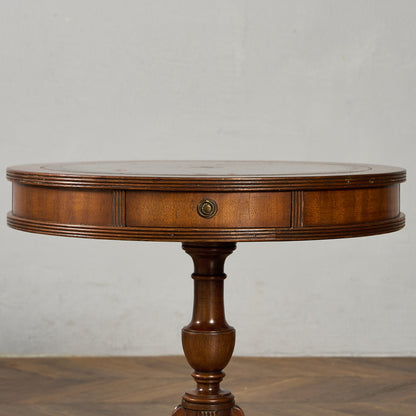 英国 クラシック リージェンシー 様式 ドラムテーブル