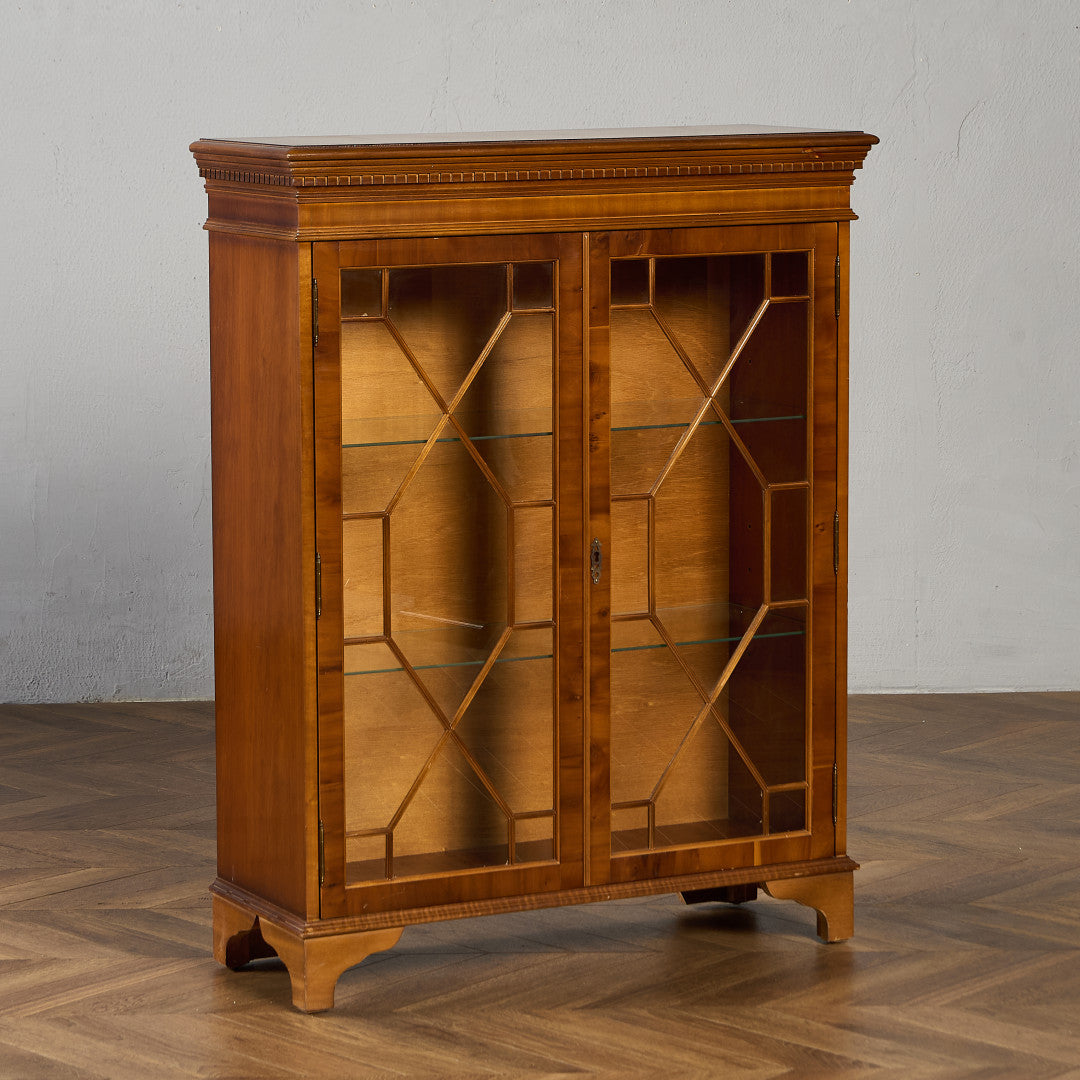 英国 クラシック エドワーディアン ブックケース  食器棚