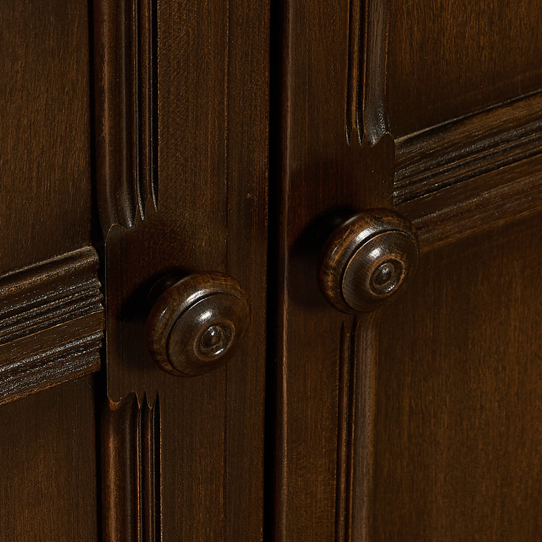 Old Colonial Mural レコード キャビネット  ラウンドゴールドラベル