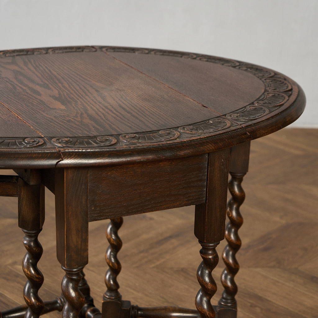 英国 クラシック ドロップリーフ ゲートレッグテーブル