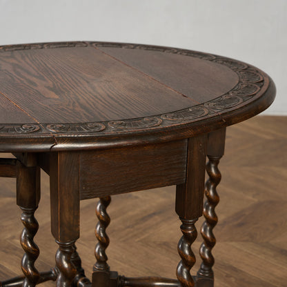 英国 クラシック ドロップリーフ ゲートレッグテーブル