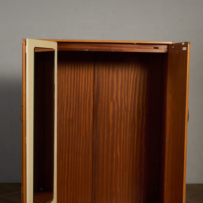 Chinese white ヴィンテージ 3ドア ワードローブ 初期ゴールドラベル