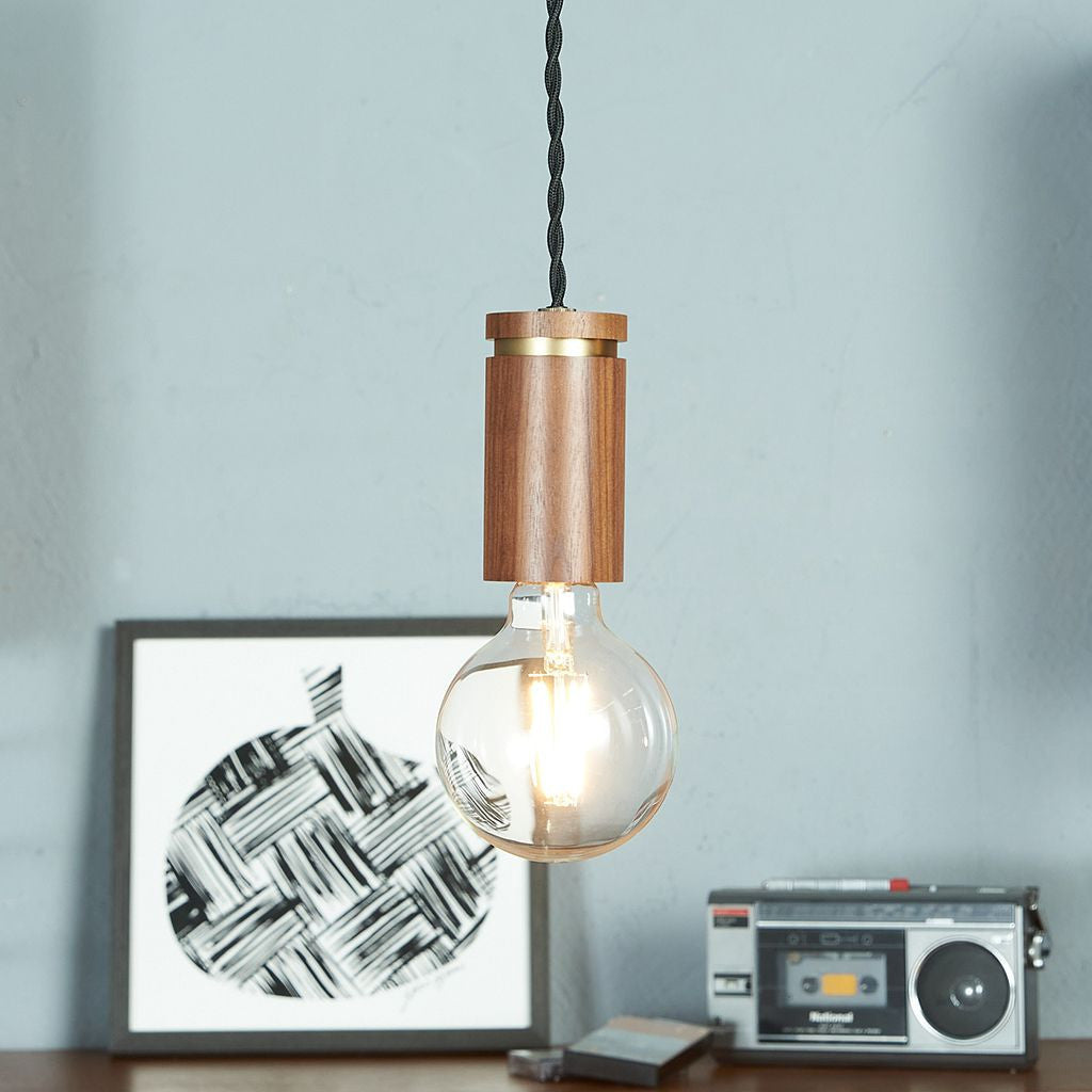 LED Nude i pendant lamp / Walnut