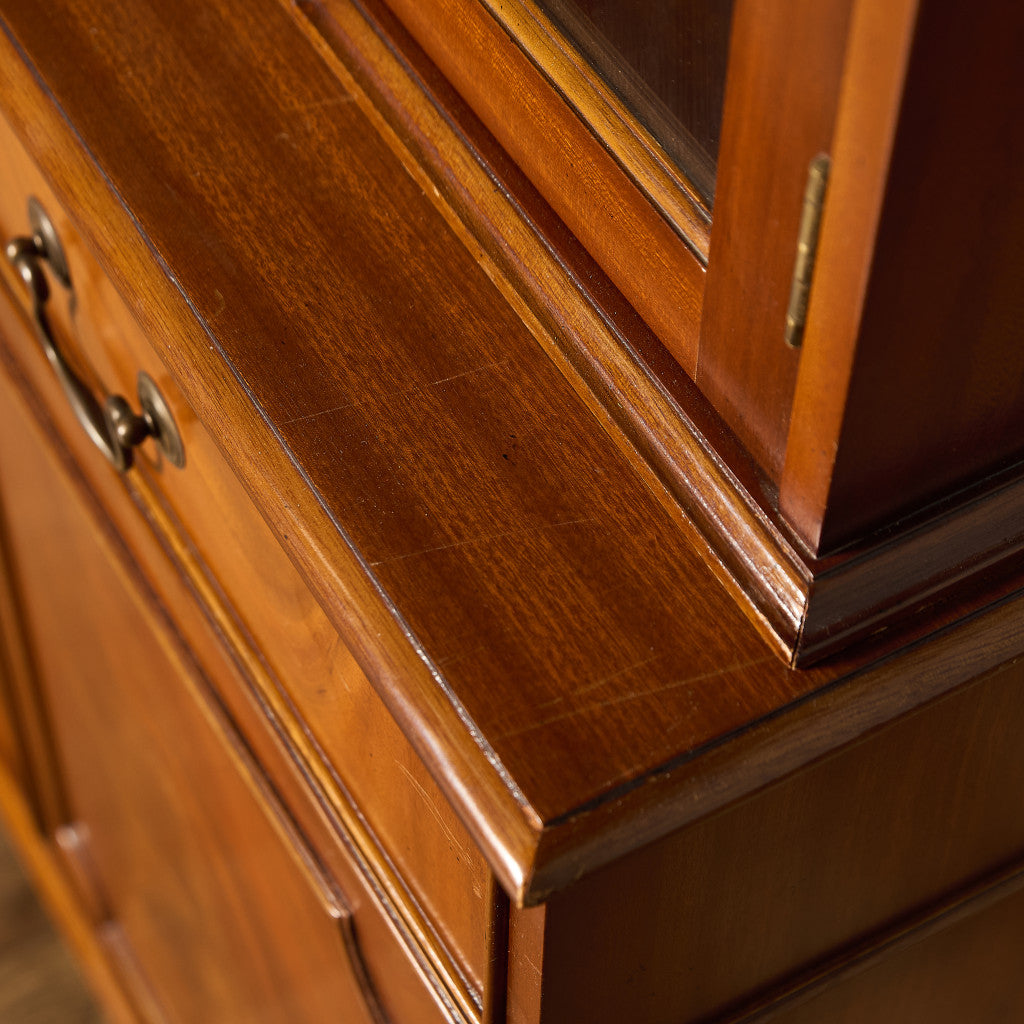 英国 クラシック エドワーディアン ブックケース 食器棚