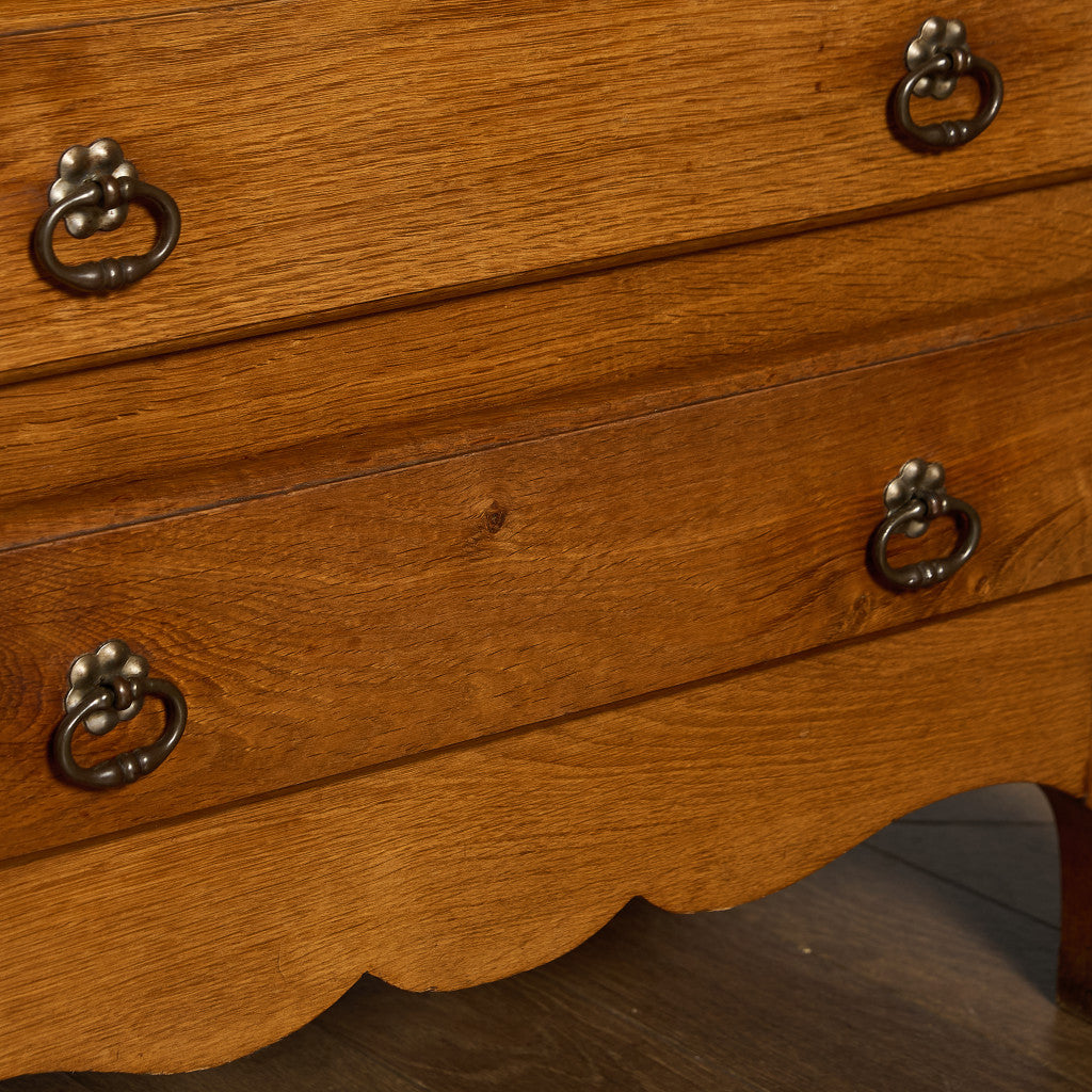 英国 クラシック オーク材 3段 チェスト