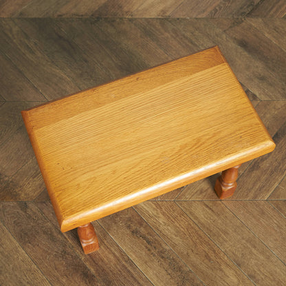 Dutch solid oak nesting table #85389