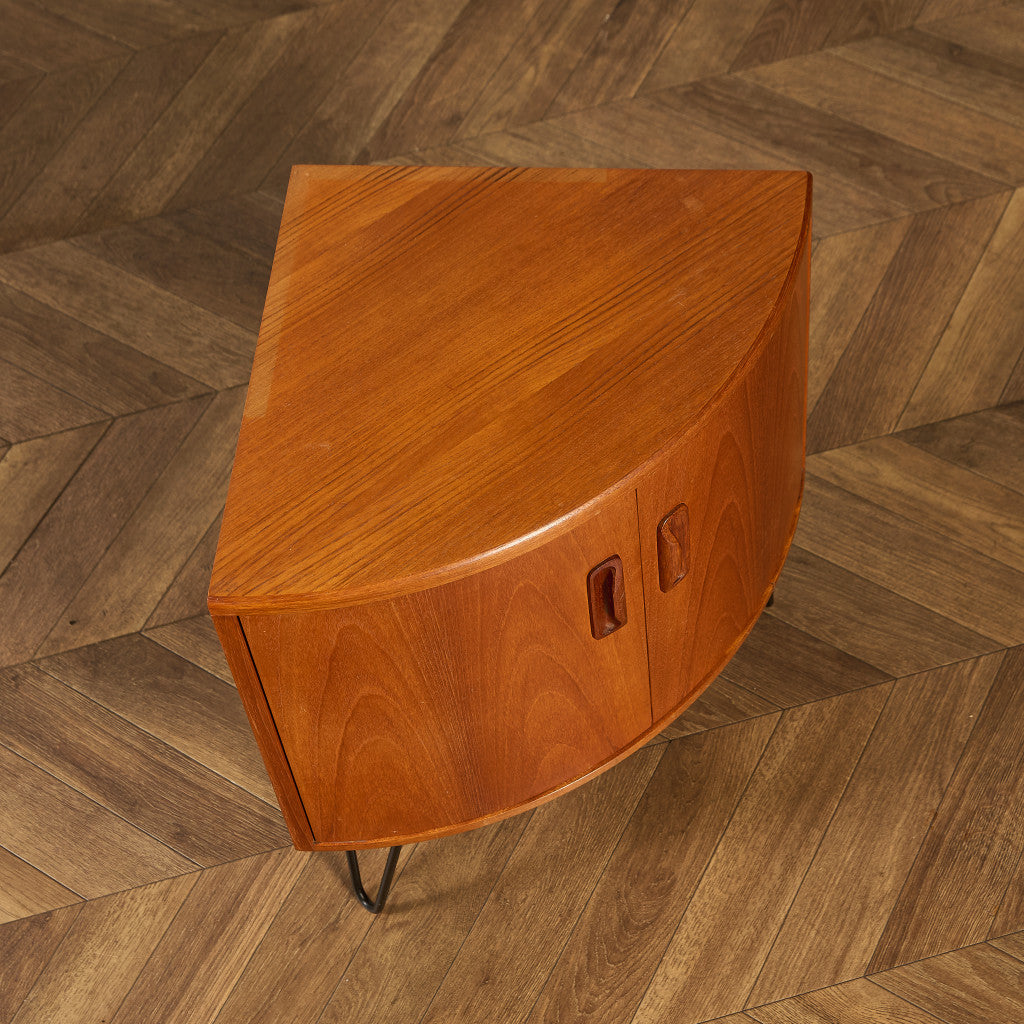 Fresco コーナーキャビネット 3点セット カスタム アイアン ヘアピンレッグ