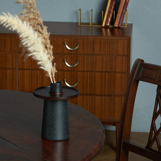 hanauke フラワーベース / BLACK