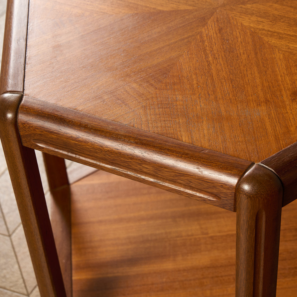 デンマーク ヴィンテージ ヘキサゴン コーヒーテーブル センターテーブル