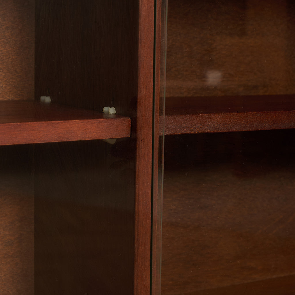 英国 ヴィンテージ ガラス キャビネット