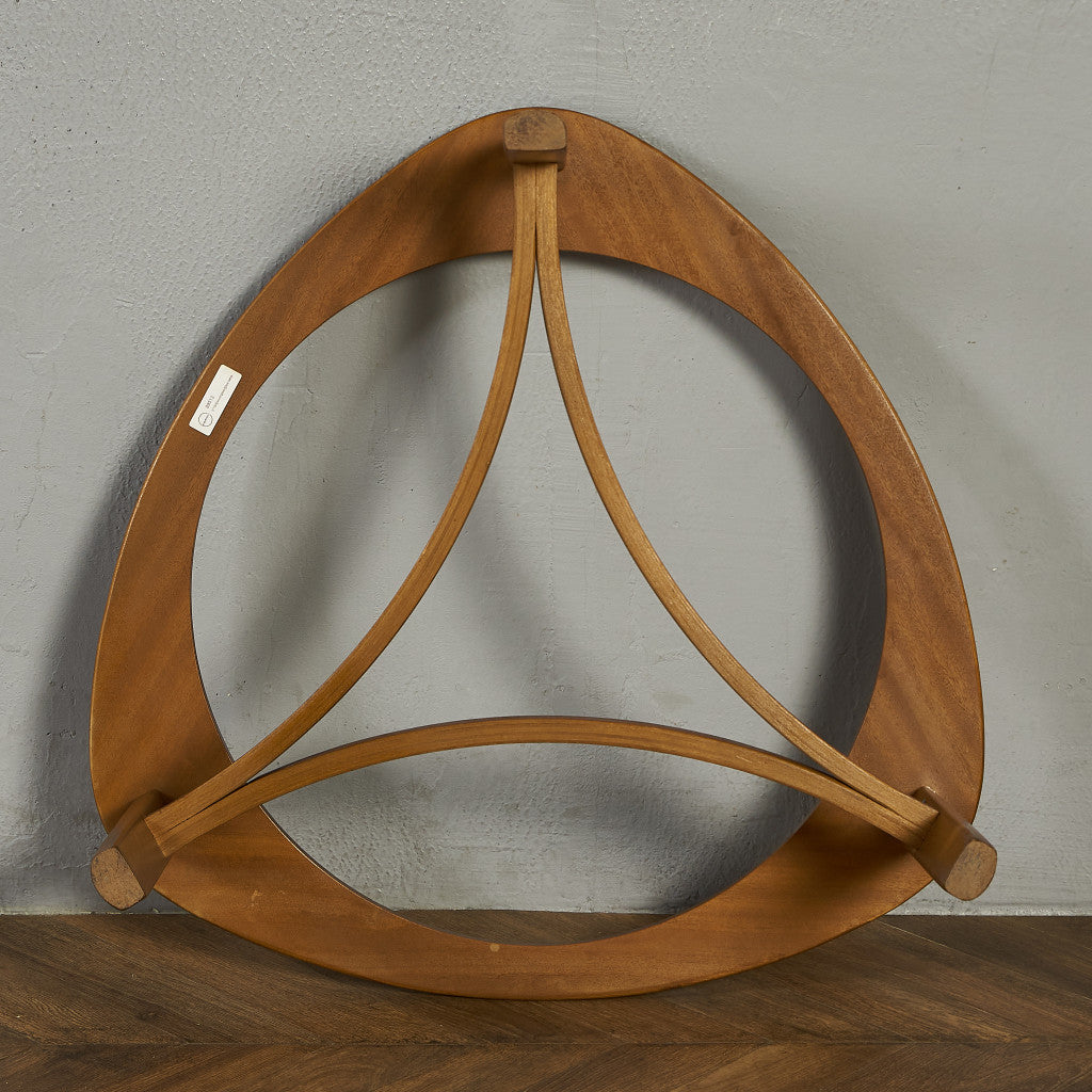 ヴィンテージ トライアングル ガラストップテーブル