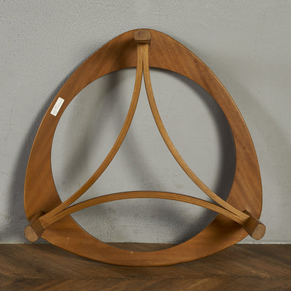 ヴィンテージ トライアングル ガラストップテーブル