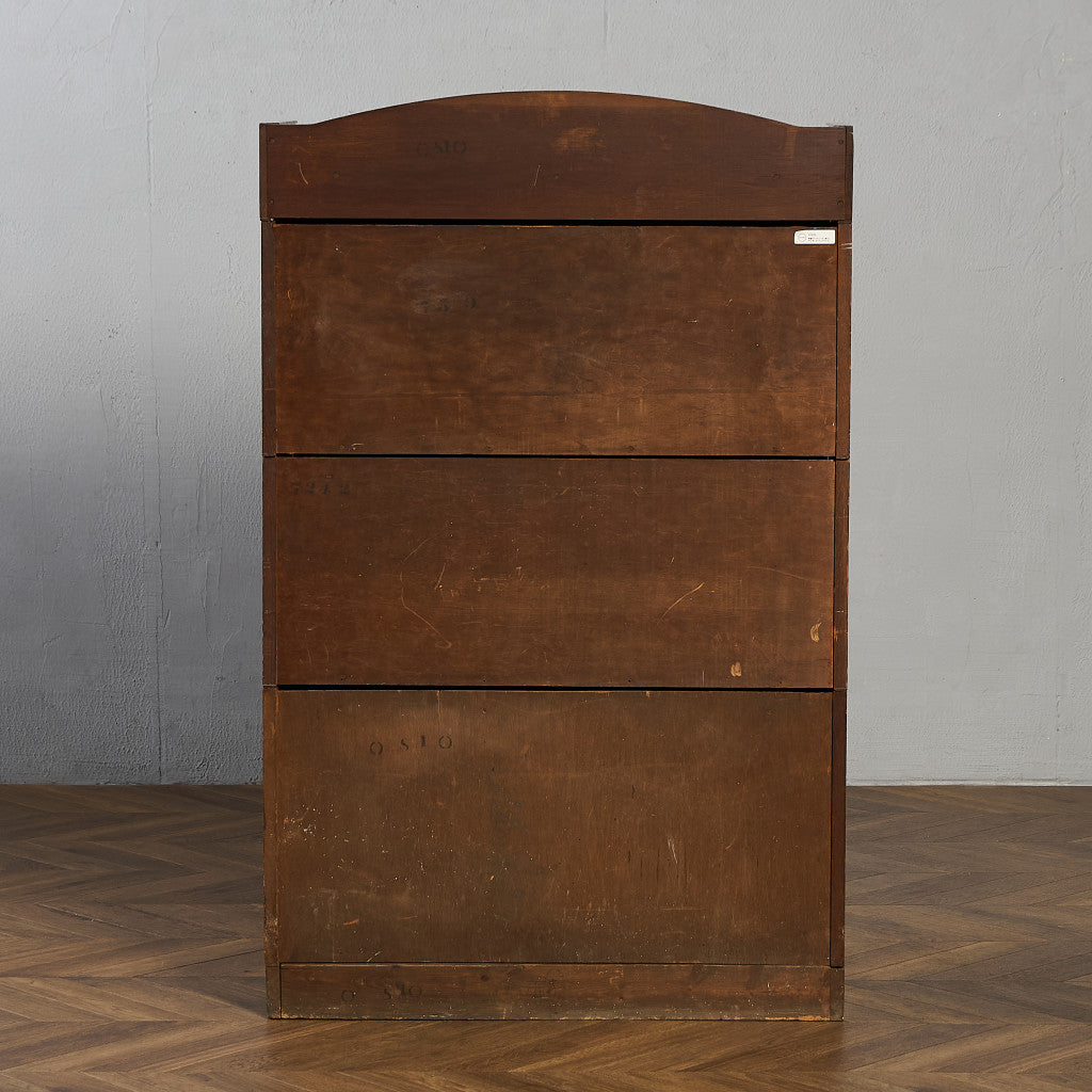 英国 アンティーク 3段 スタッキング ブックケース