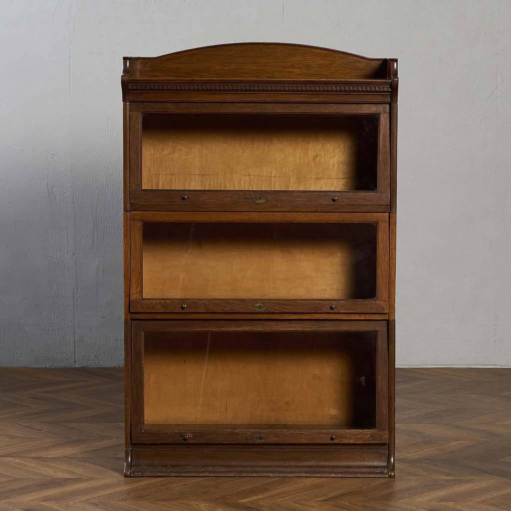 英国 アンティーク 3段 スタッキング ブックケース