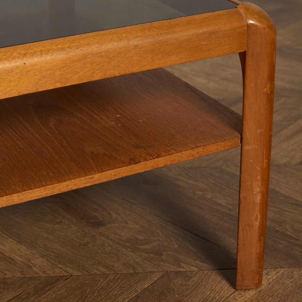 メイヤー myer ヴィンテージ スモーク ガラストップ コーヒーテーブル #91640