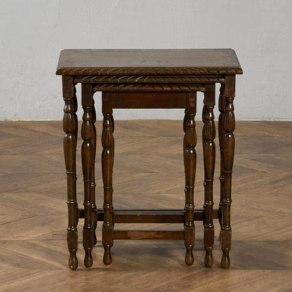 英国 クラシック オーク ネストテーブル #97318