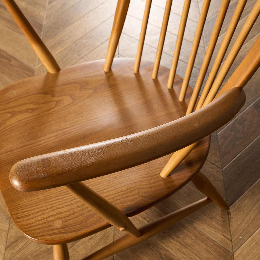 ercol グランドマザーズチェア ブルーラベル