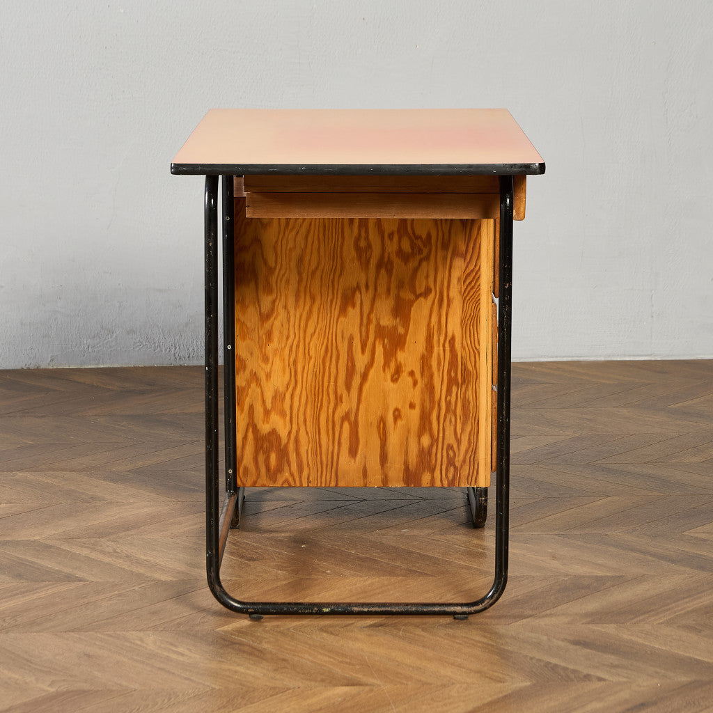 オランダヴィンテージ 片袖デスク