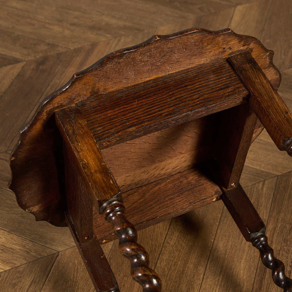 英国 クラシック バーリーシュガーツイスト サイドテーブル