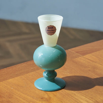 MINI VASE TWO TONE / Beige×Green