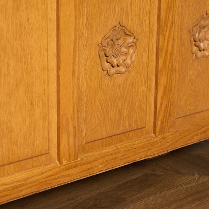 英国 クラシック オーク材 ブランケットボックス