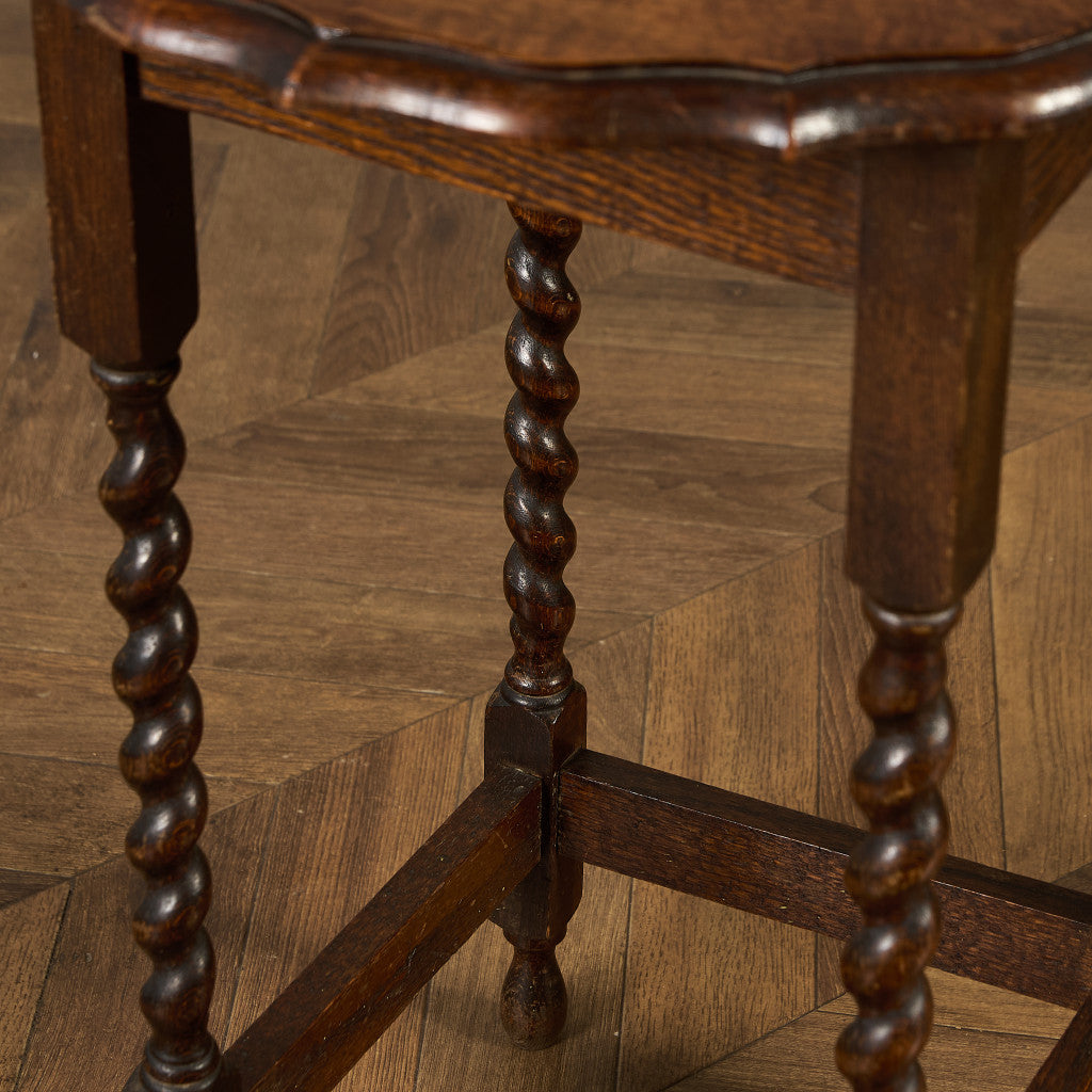 英国 クラシック バーリーシュガーツイスト サイドテーブル