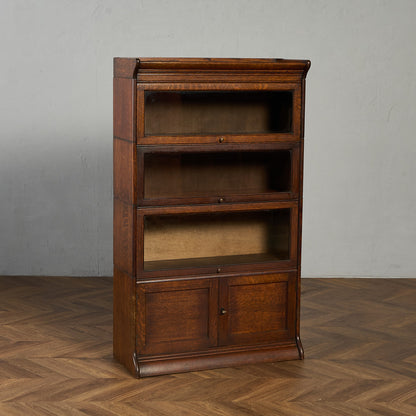 英国 アンティーク スタッキングブックケース 食器棚