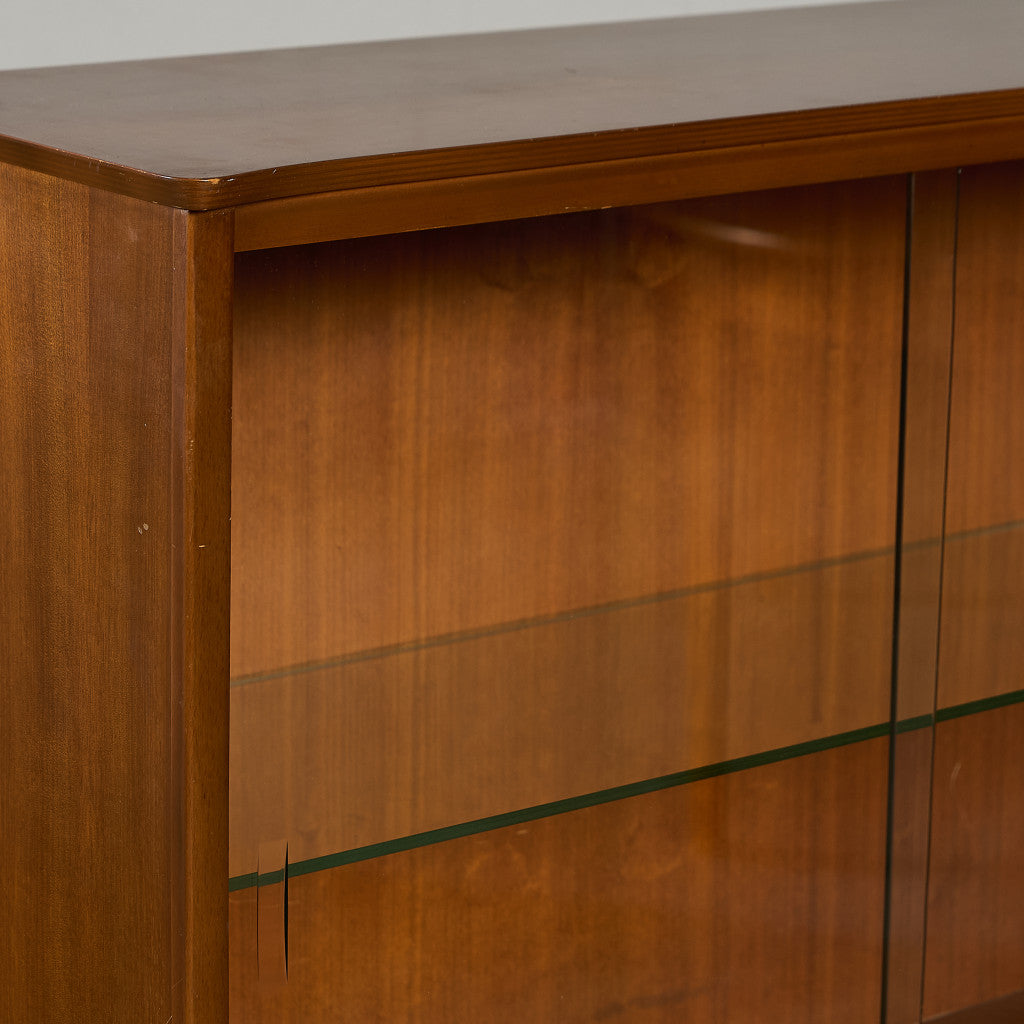 ヴィンテージ ガラス キャビネット ブックケース