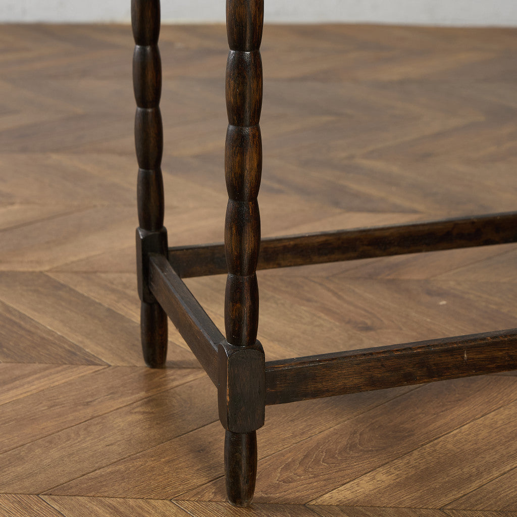 英国 クラシック オーク材 サイドテーブル