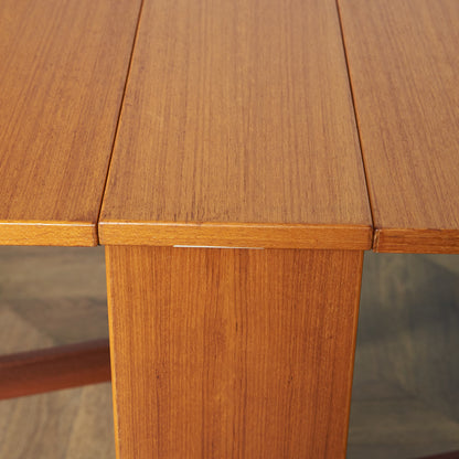 デンマーク Ansager Mobler ヴィンテージ ドロップリーフゲートレッグテーブル / ダイニングテーブル #83632