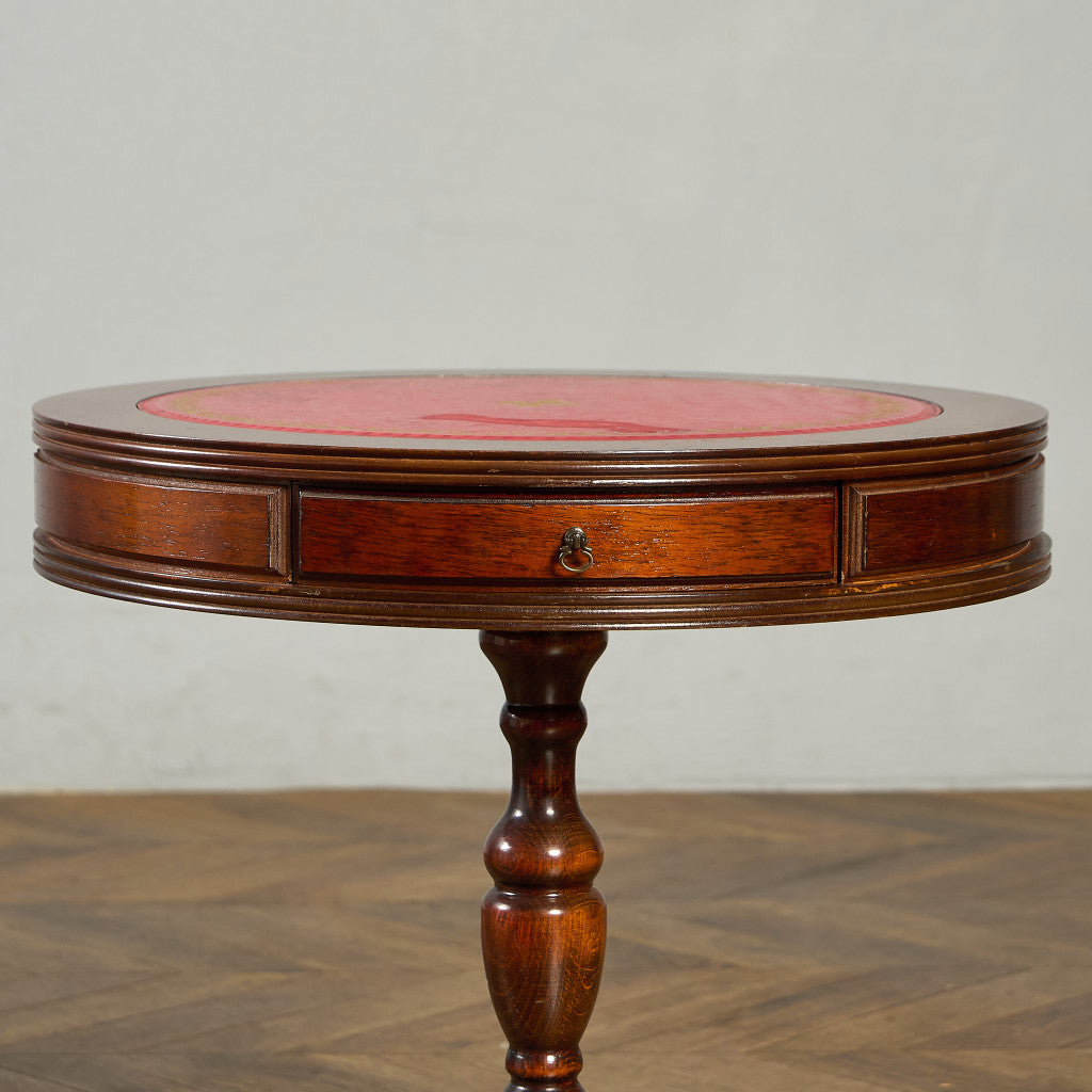 英国 クラシック リージェンシー 様式 ドラムテーブル