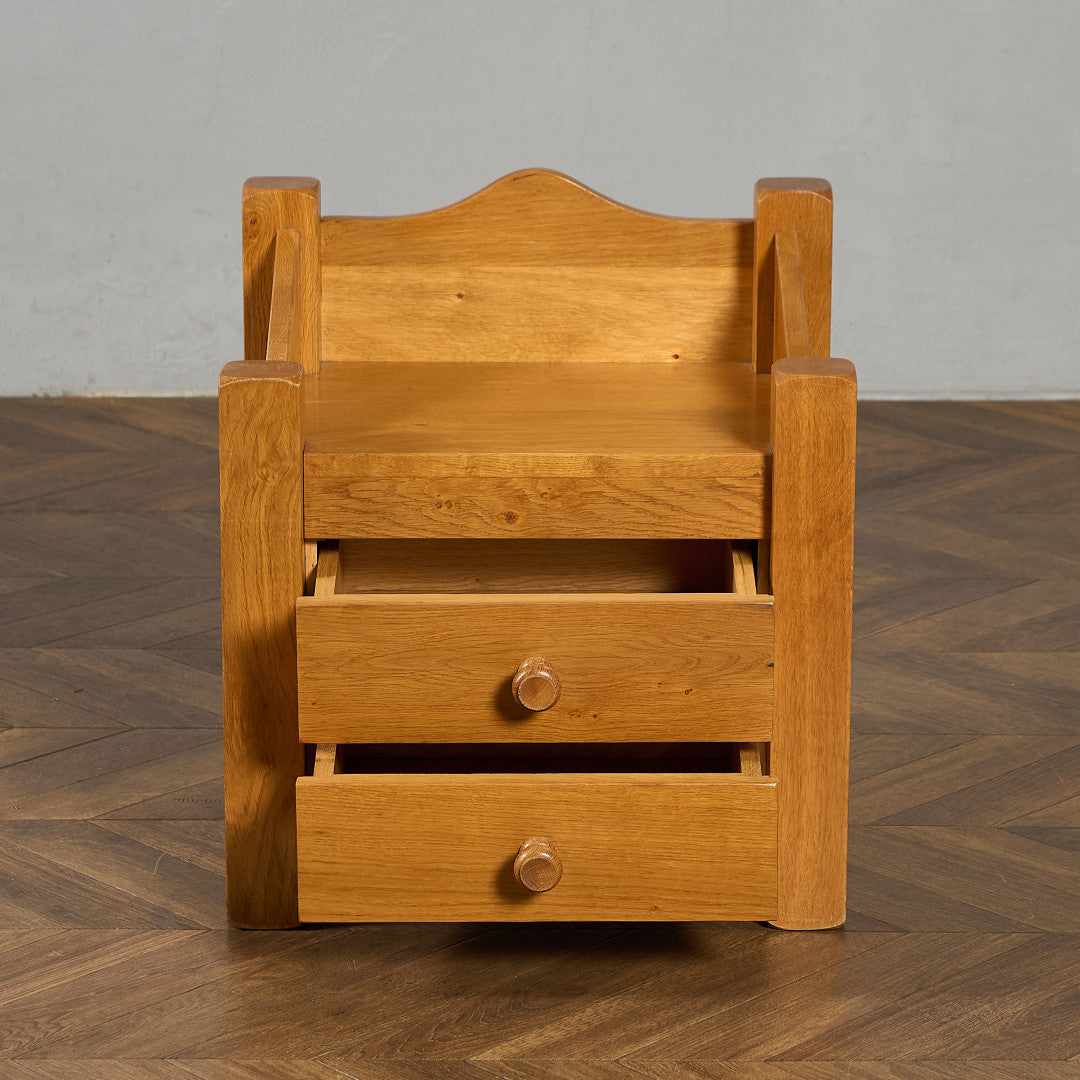 オランダ製 オーク 無垢材 サイドキャビネット