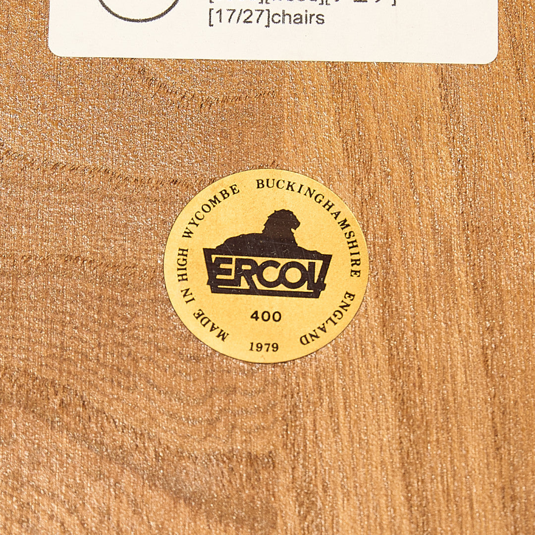 ヴィンテージ 4本 スポーク フープバックチェア ラウンドゴールドラベル