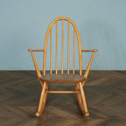 [74417][アーコール ERCOL]ヴィンテージ クエーカーロッキングチェア / ブルーラベル