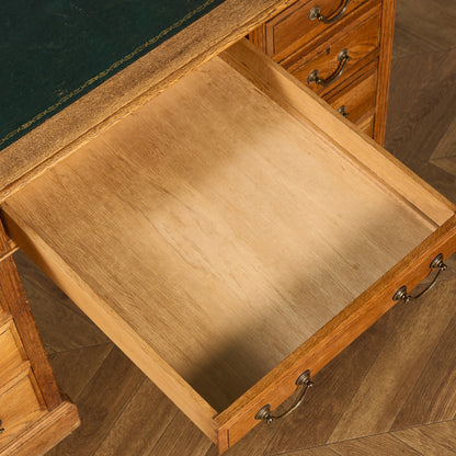 英国 クラシック 両袖デスク