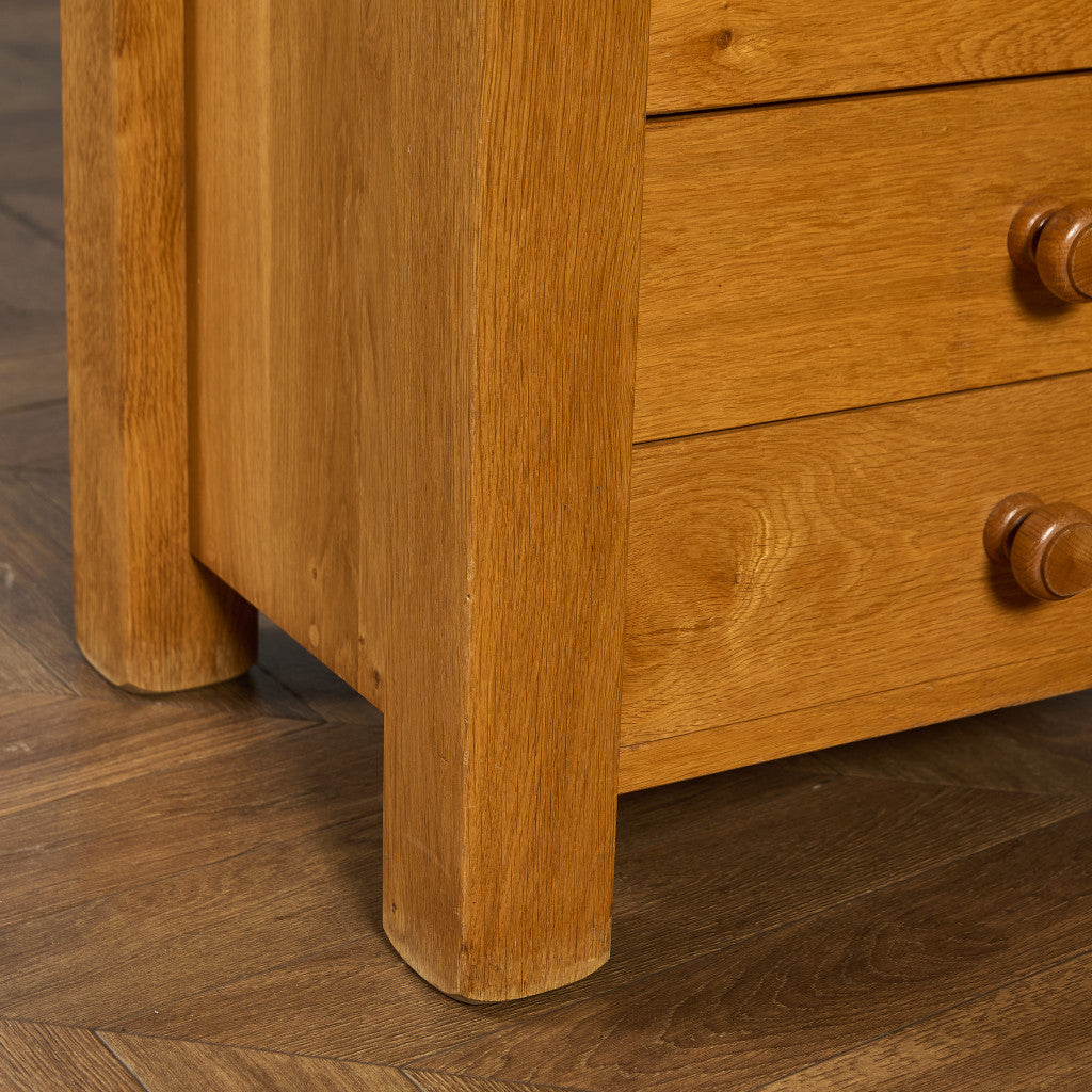 オランダ製 オーク 無垢材 サイドキャビネット