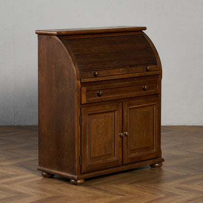 英国 クラシック ロールトップ ライティング ビューロー