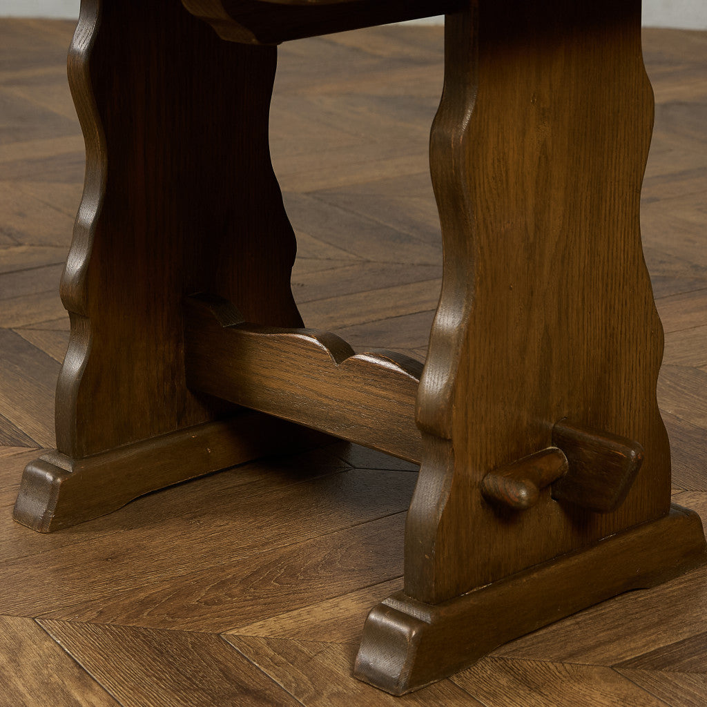 英国 クラシック オーク材 センターテーブル サイドテーブル