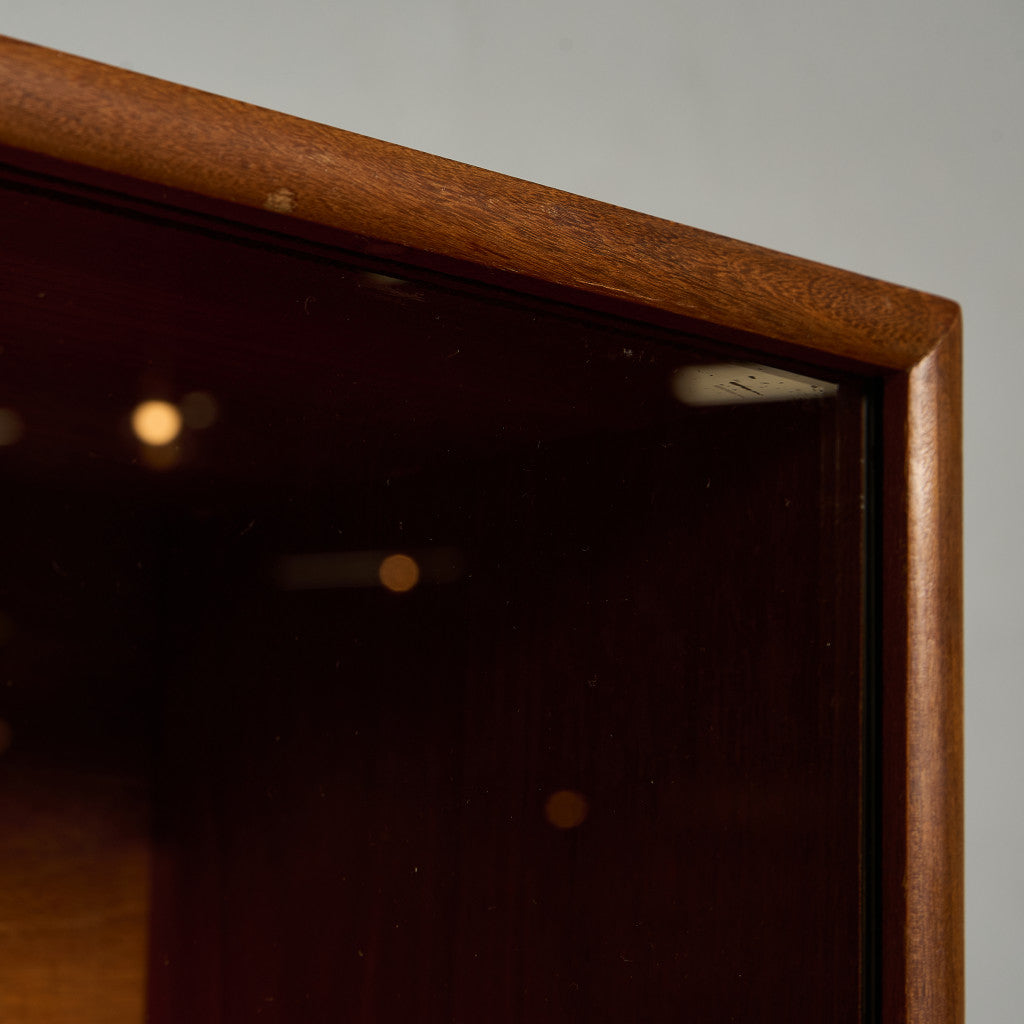 ヴィンテージ ガラス キャビネット 本棚