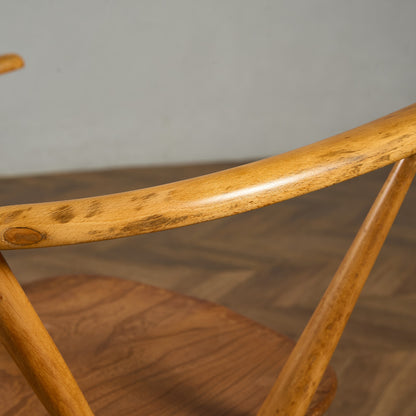 アーコール ERCOL ヴィンテージ クエーカー アームチェア ネイビーブルーラベル #89764